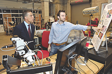 Lt. Gov. Anthony Brown with Marcin, Photo by Will Kirk